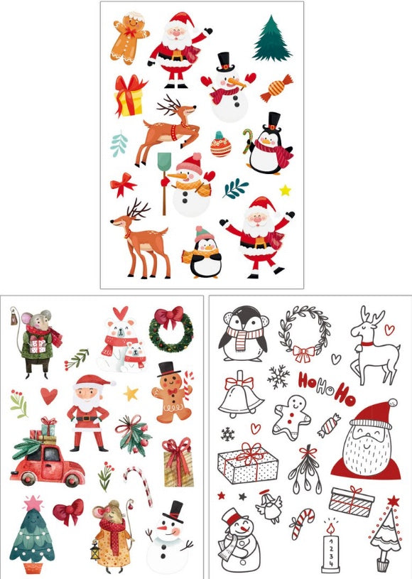 Kindertattoo Set Weihnachten