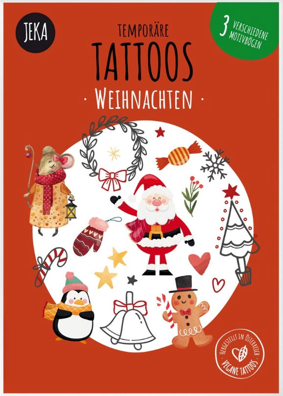 Kindertattoo Set Weihnachten