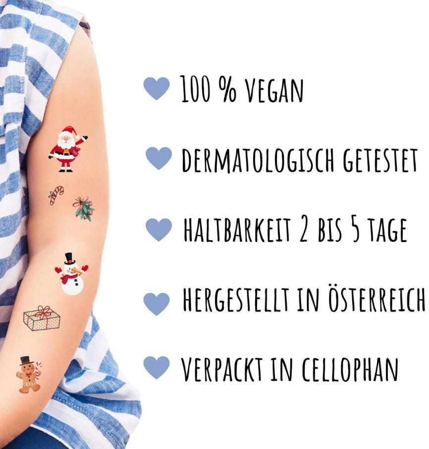 Kindertattoo Set Weihnachten