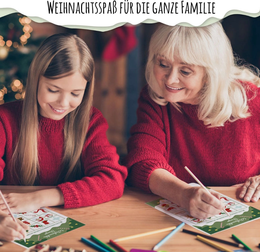 Weihnachtsspiele-Set Tannengrün
