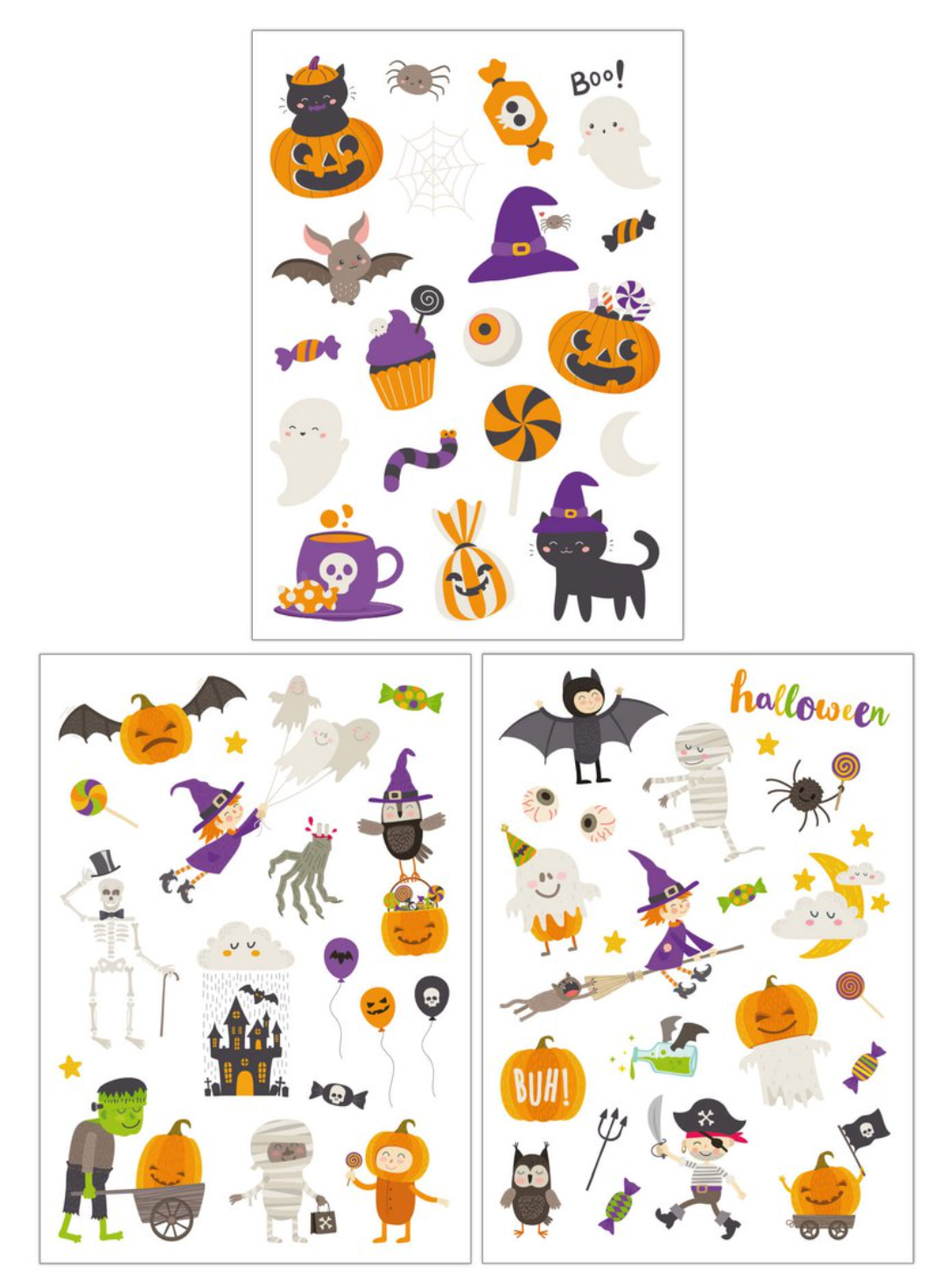 Kindertattoo Set Halloween