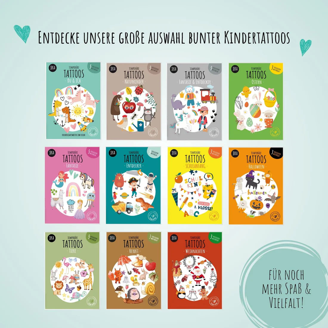 Kindertattoo Set - Naturkinder