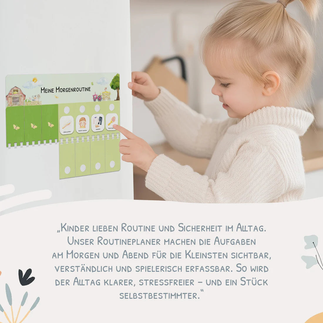 Routineplaner (Morgen & Abend) inkl. 105 Routinekärtchen - Bauernhof