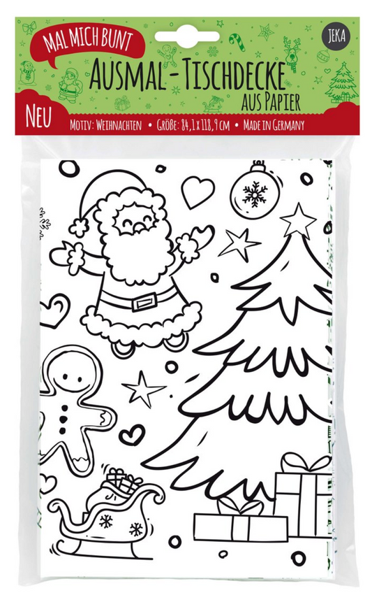 Ausmal-Tischdecke Motiv Weihnachten
