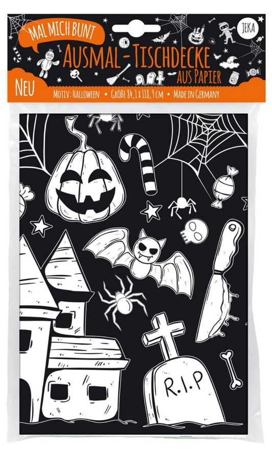 Ausmal-Tischdecke Motiv Halloween