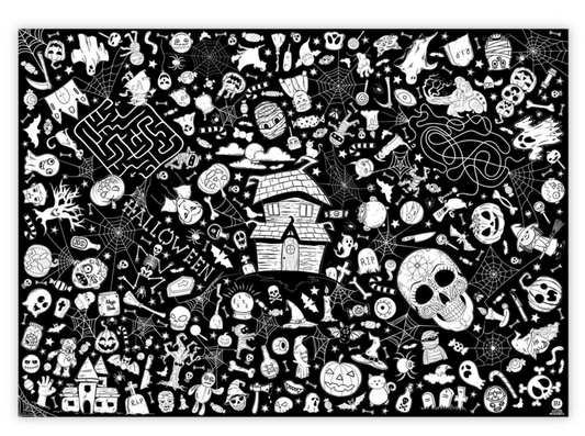 Ausmal-Tischdecke Motiv Halloween