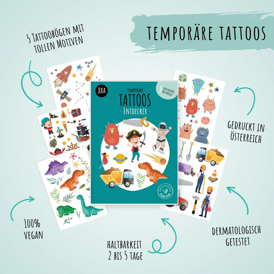Kindertattoo Set - Entdecker