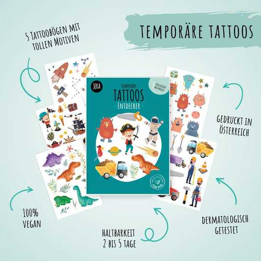Kindertattoo Set - Entdecker