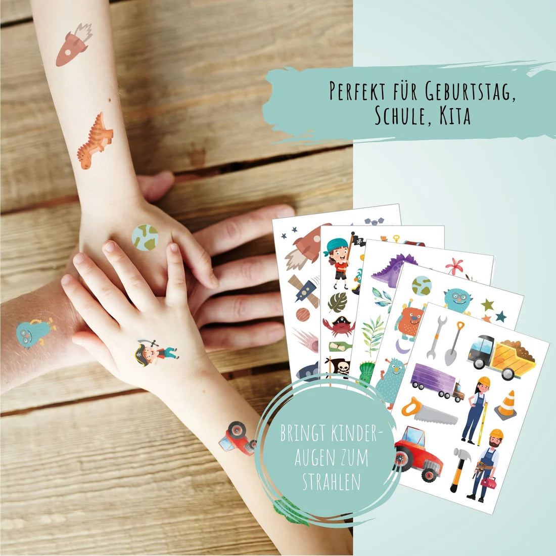 Kindertattoo Set - Entdecker