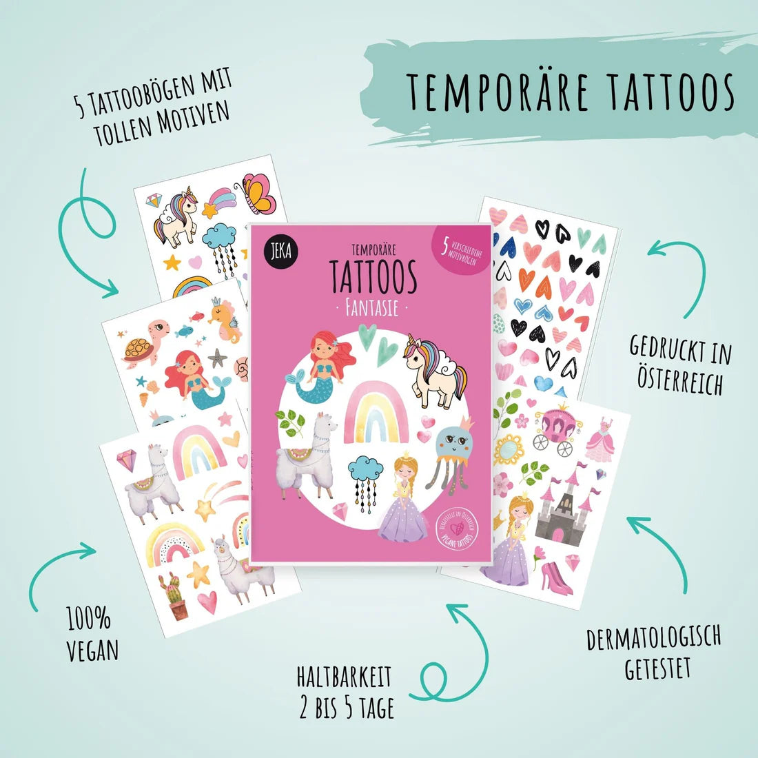 Kindertattoo Set - Fantasie