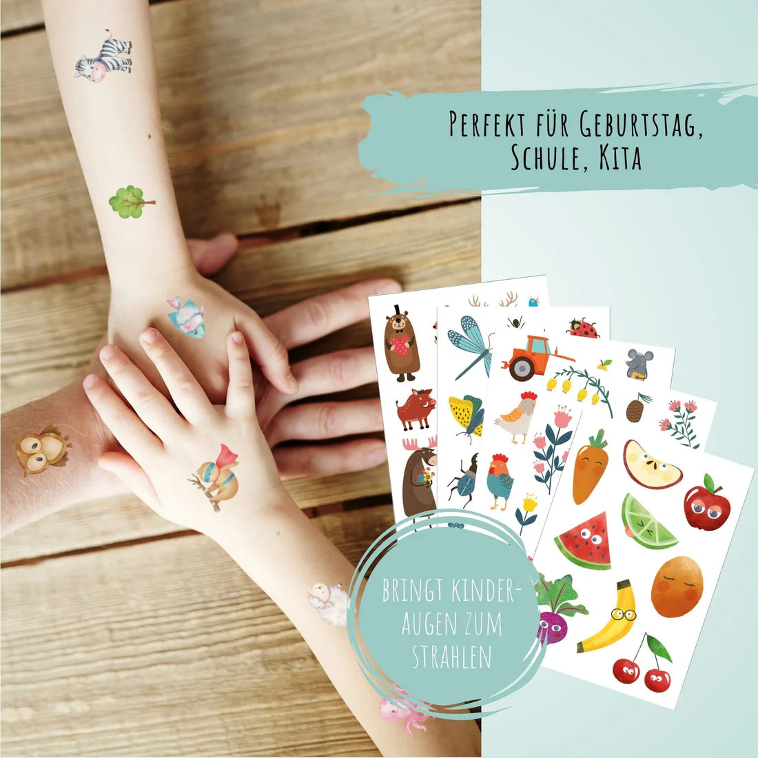 Kindertattoo Set - Naturkinder