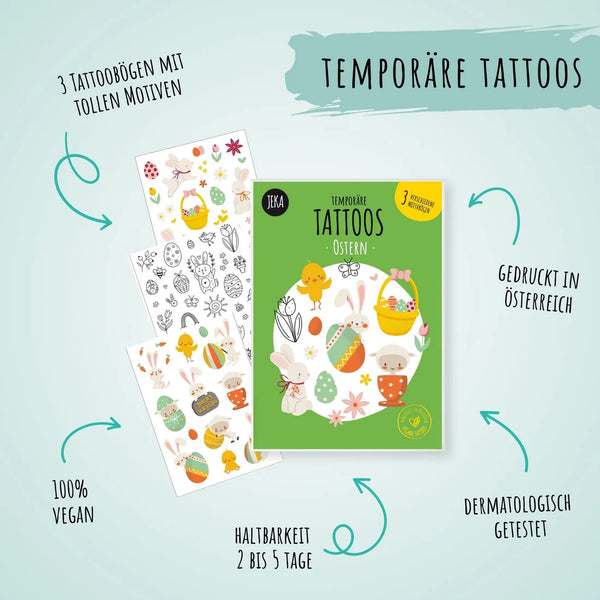 Kindertattoo Set - Ostern